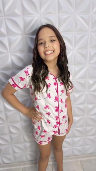 Imagem de Pijama americano infantil ESTAMPA FLAMINGO