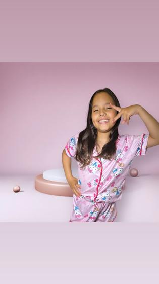 Imagem de Pijama americano infantil ESTAMPA HELLO KITTY CÓD 12