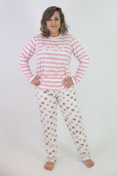 Imagem de Pijama bear moletinho adulto feminino