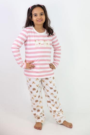 Imagem de Pijama bear moletinho infantil feminino