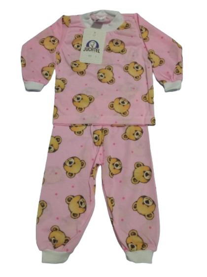 Imagem de Pijama Bebê Menina 100% Poliéster Manga Longa Roupa De Dormir Infantil Feminino Conforto