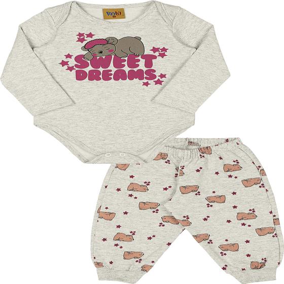 Imagem de Pijama Bebê Menina Inverno Molecotton Body Calça