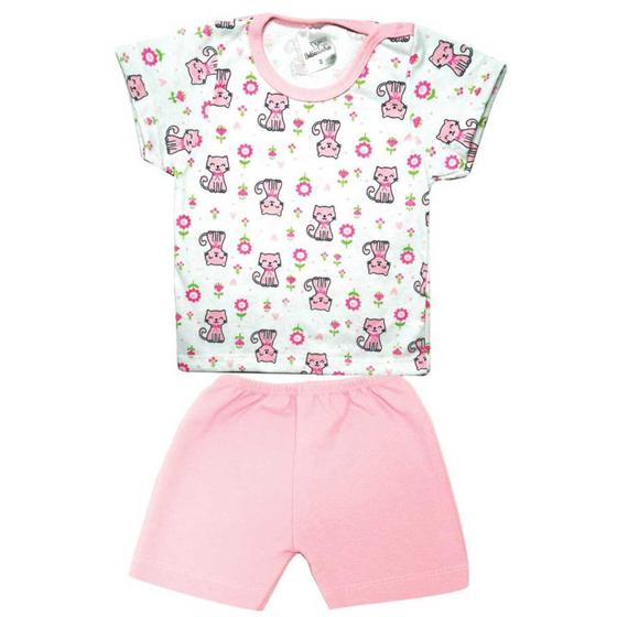 Imagem de Pijama bebeninho curto estampa sortida azul e rosa