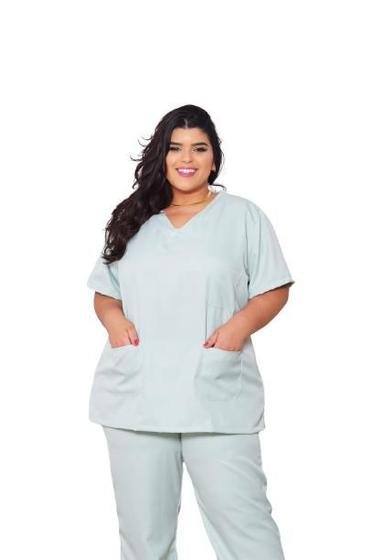 Imagem de Pijama Cirúrgico-médico Unissex Conforto Plus Size Xg Ph - S