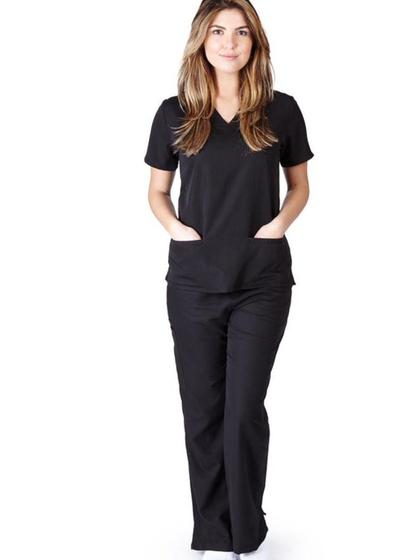 Imagem de Pijama Cirúrgico Plus Size Blusa  e Calça - Hospitalar - Scrub - Feminino - Unissex G2 DM2