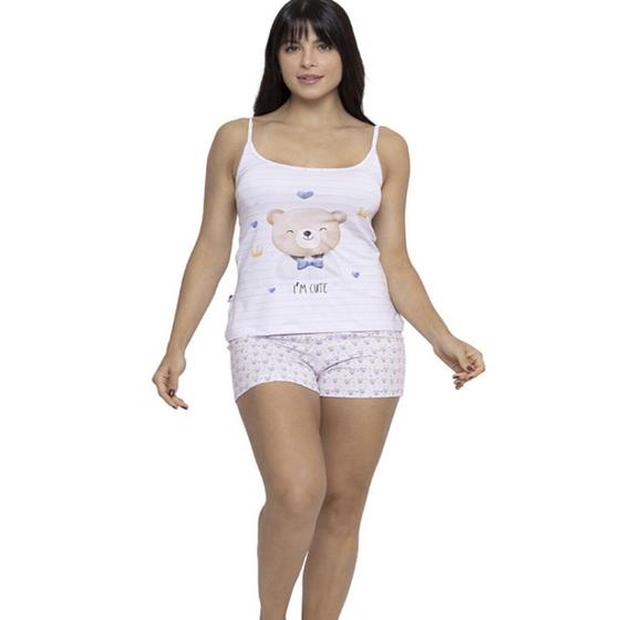 Imagem de Pijama Curto com Alças Bear Cute Tamanho P Liganete