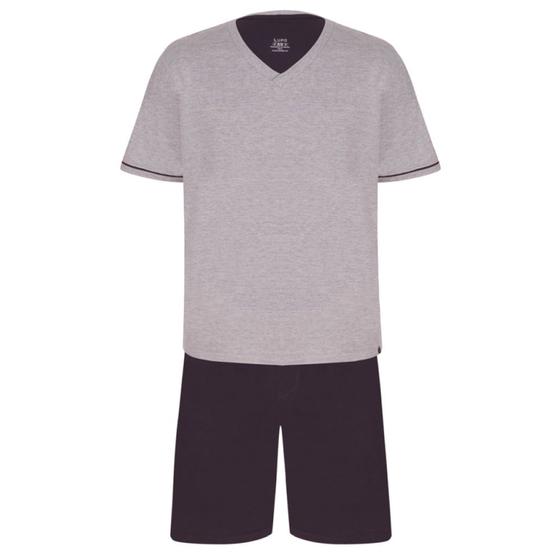 Imagem de Pijama Curto Lupo 28000-001 Masculino Gola V Algodão T. P/XG