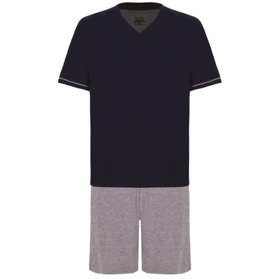 Imagem de Pijama Curto Lupo 28000-001 Masculino Gola V Algodão T. P/XG