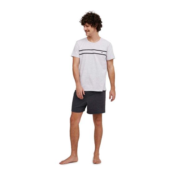 Imagem de Pijama Curto Masculino Em Algodão Supima