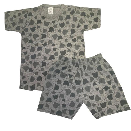 Imagem de Pijama Curto Menino Malha 100% Algodão Confortável Estampado