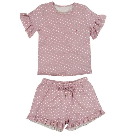 Imagem de Pijama Curto Poa - Rosa - Grow Up