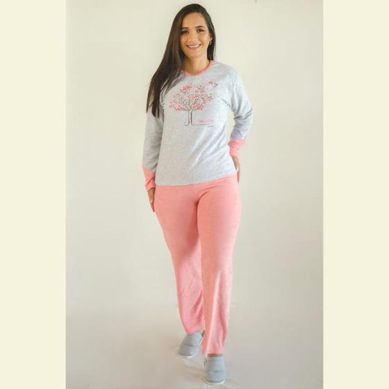 Imagem de Pijama de Frio Longo Juvenil Plush de Inverno