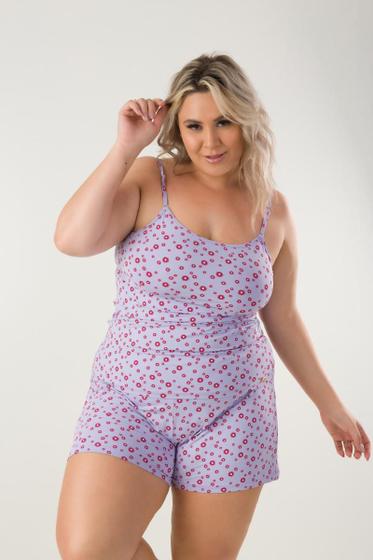 Imagem de Pijama De Microfibra Estampada C/ Alça Regulável