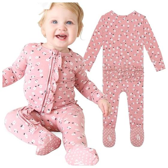 Imagem de Pijama de peça única com zíper Footie Posh Peanut Emmilene 3-6M