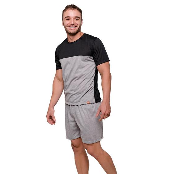 Imagem de Pijama Diones Camiseta e Shorts Para Descanso Masculino