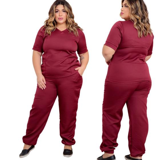 Imagem de Pijama Enfermagem Conjunto Hospitalar Scrub Jogger Gg Sj -1