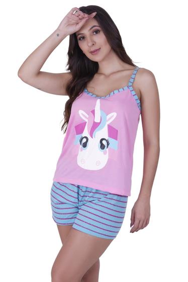 Imagem de Pijama Estampado Baby Doll - BICHINHO CURTO