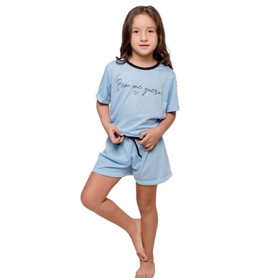 Imagem de Pijama Estampado De Calor Modelo Infantil Para Meninas