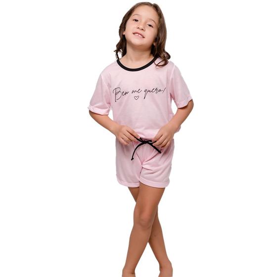 Imagem de Pijama Estampado De Calor Modelo Infantil Para Meninas