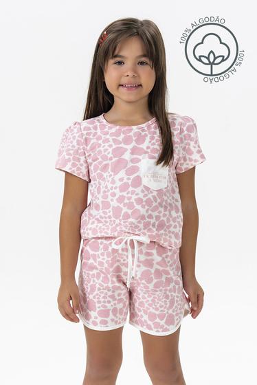 Pijama Estilo Sul 8881 Feminino Infantil 100% Algodão de Bem Com A Vida ...