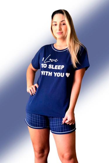 Imagem de Pijama feminino adulto blusa manga curta e short  Sonhar Sleepwear- REF 224