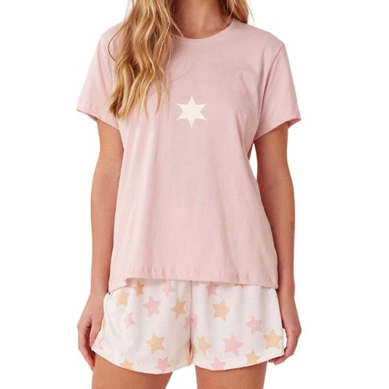 Imagem de Pijama Feminino Anna Kock Short Doll Rosa Claro - AK2677