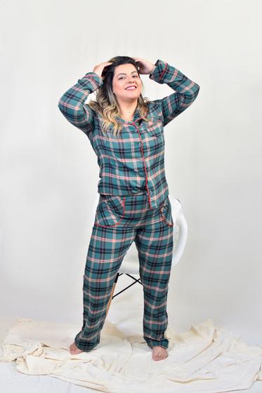 Pijama Feminino Bumabei Americano Inverno Flanela - 2090 Menor preço em Pijama Feminino Bumabei Americano Inverno Flanela - 2090