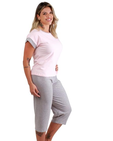 Imagem de Pijama Feminino Capri/Pescador Ema  945