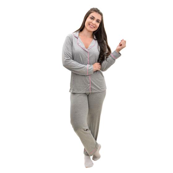 Imagem de Pijama feminino de inverno malha fria Americano Victory