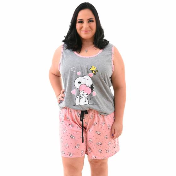 Imagem de Pijama Feminino Plus Size Regata Verão