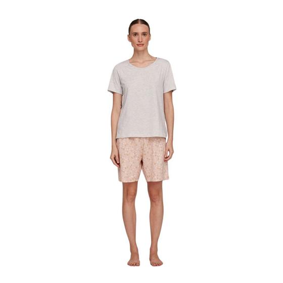 Pijama Hering Feminino Camiseta e Bermuda 7CB8 Azul - Cinza Menor preço em Pijama Hering Feminino Camiseta e Bermuda 7CB8 Azul - Cinza