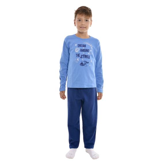 Imagem de Pijama Infantil Canelado Peluciado Masculino Victory
