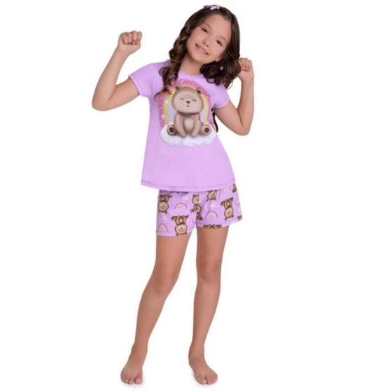 Imagem de Pijama Infantil Feminino Brilha no Escuro Kyly 111640