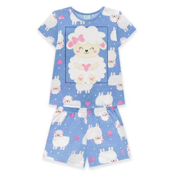 Imagem de Pijama Infantil Feminino Kyly Meia Malha