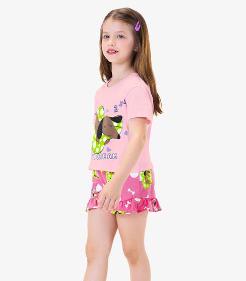 Imagem de Pijama Infantil Feminino Rovi Kids Rosa