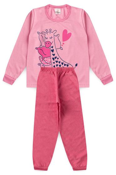 Imagem de Pijama Infantil Girafa Rosa