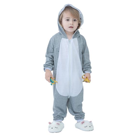 Imagem de Pijama Infantil Macacão Kigurumi Fantasia Coelho