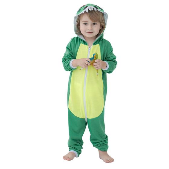 Imagem de Pijama Infantil Macacão Kigurumi Fantasia Dino