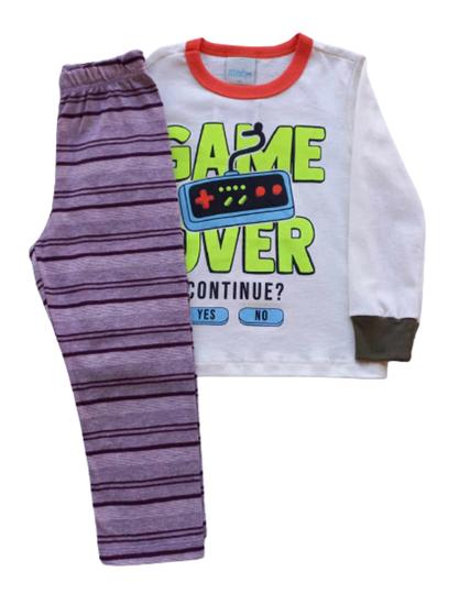 Imagem de Pijama Infantil Masculino Camiseta + Calça MiniFan