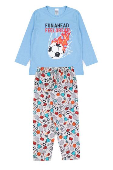 Imagem de Pijama Infantil Masculino Inverno Fun Ahead- Hey Kids Azu Claro