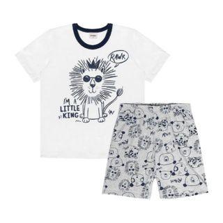 Imagem de Pijama Infantil Masculino Leãozinho Branco