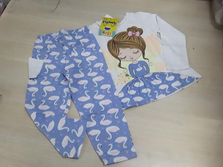 Imagem de Pijama infantil meia estação  menina kyly 4-6-8