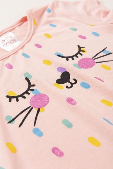 Imagem de Pijama Infantil Menina Oh My Cat Bolinha