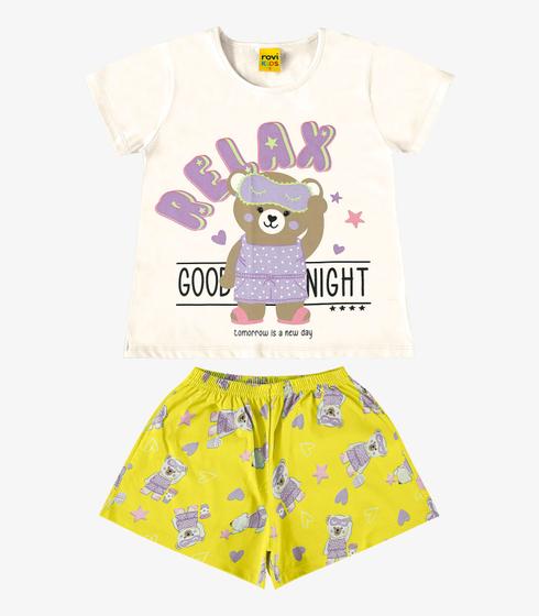 Imagem de Pijama Infantil Menina Rovi Kids Bege