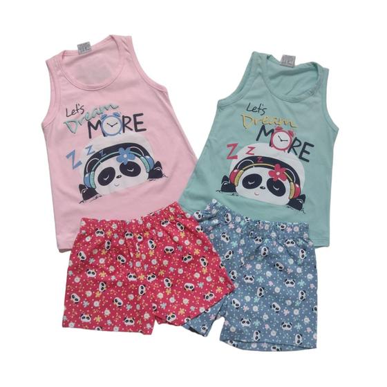 Imagem de Pijama infantil menina urso let's dream More