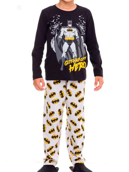 Imagem de Pijama Infantil Menino Longo Batman 27.39.0006