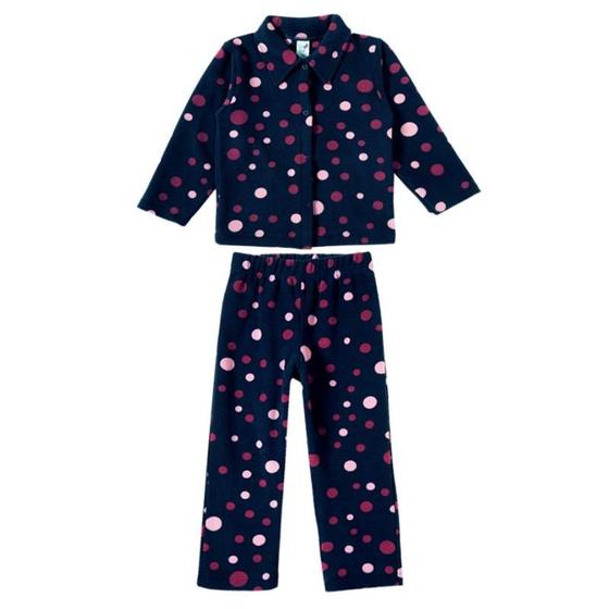 Imagem de Pijama Infantil Peluciado Menina Com Bolinhas Tip Top