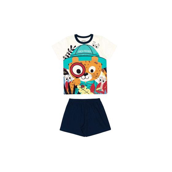 Imagem de Pijama Infantil Unissex Brilha no Escuro Alakazoo Ref. 19287