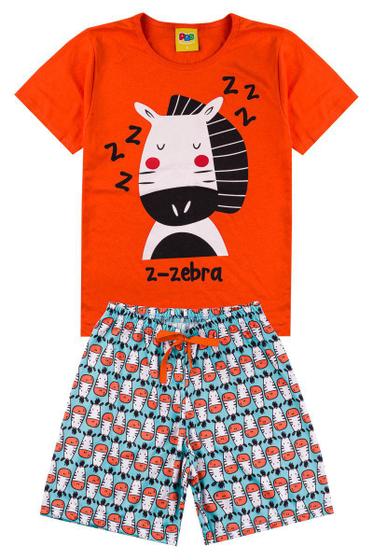 Imagem de Pijama Infantil Verão Zebra Menino/ Piradinhos