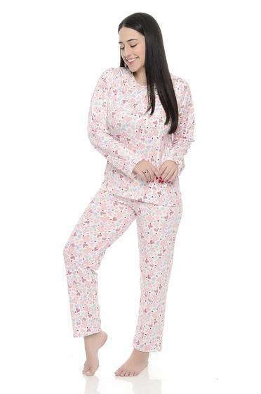 Imagem de Pijama inverno  feminino malha suede corfortável frio